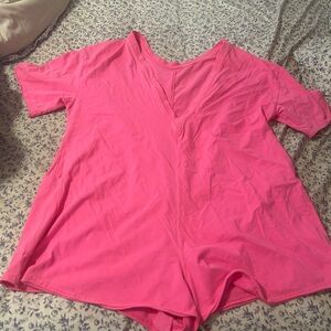 Women's Pink FP Movement Romper NWOT